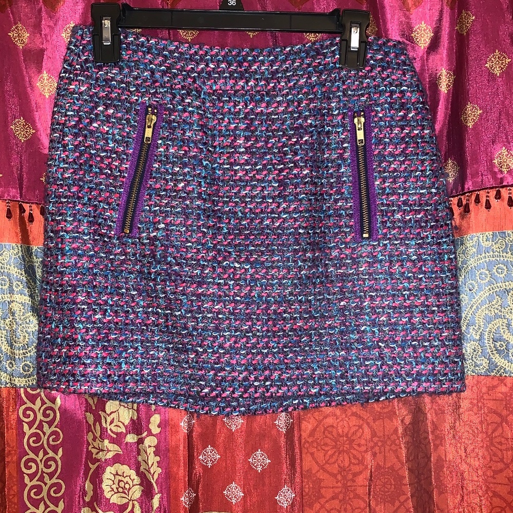 J.Crew Tweed Multi-Color Skirt